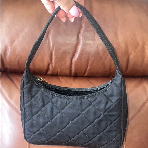 Prada Black Quilted Shoulder Bag - Picture 4 of 5